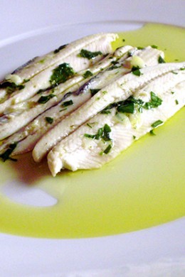 Boquerones en vinagre - Restaurante El Cruce - Alcalá del Júcar