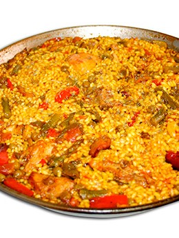 paella - Restaurante El Cruce - Alcalá del Júcar