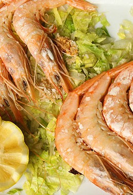 gamba-blanca-a-la-plancha - Restaurante El Cruce - Alcalá del Júcar
