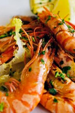 langostino-a-la-plancha - Restaurante El Cruce - Alcalá del Júcar