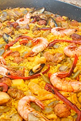paella-mixta - Restaurante El Cruce - Alcalá del Júcar