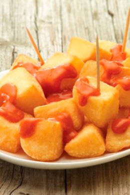 Patatas Bravas - Restaurante El Cruce - Alcalá del Júcar