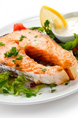 salmon-a-la-plancha - Restaurante El Cruce - Alcalá del Júcar