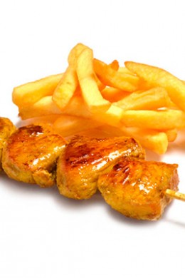Pincho Moruno - Restaurante El Cruce - Alcalá del Júcar
